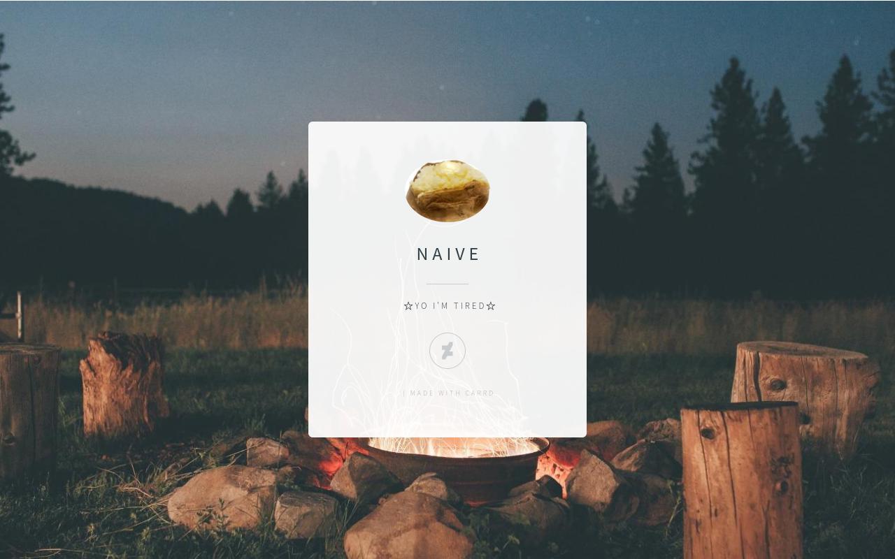 Carrd profile picture for @naive